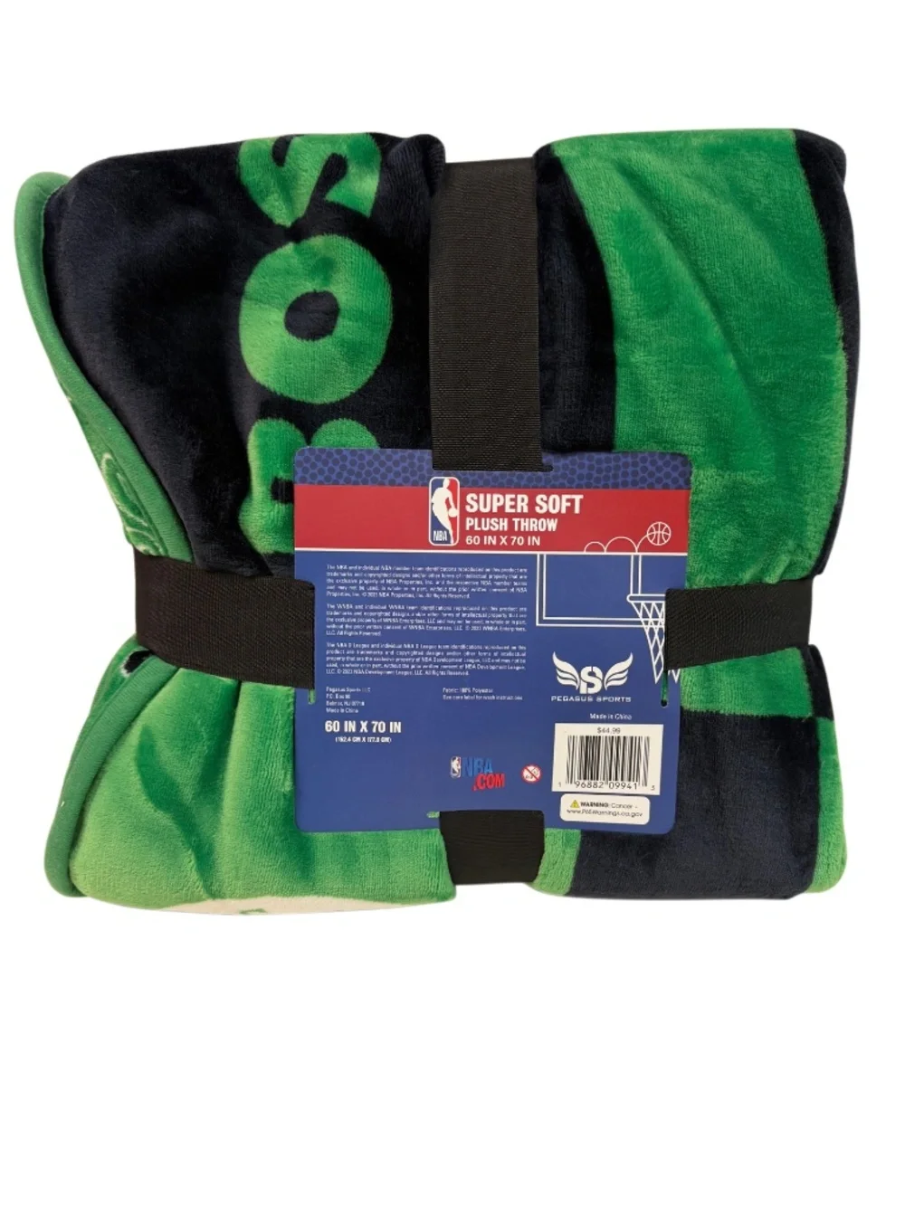 New NBA Boston Celtics Plush Super Soft Throw Blanket 60X70